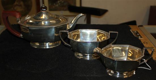 3 piece silver teaset